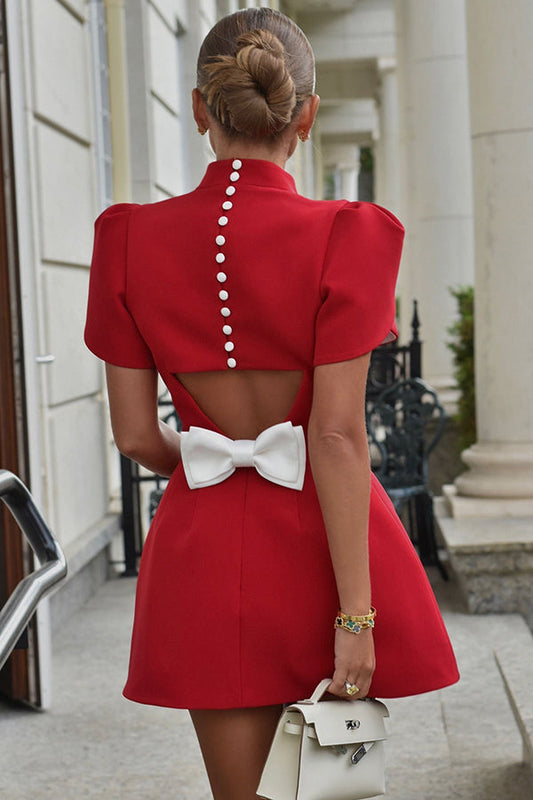 Christina – Elegant Short Sleeve Dress for Women - Image 14