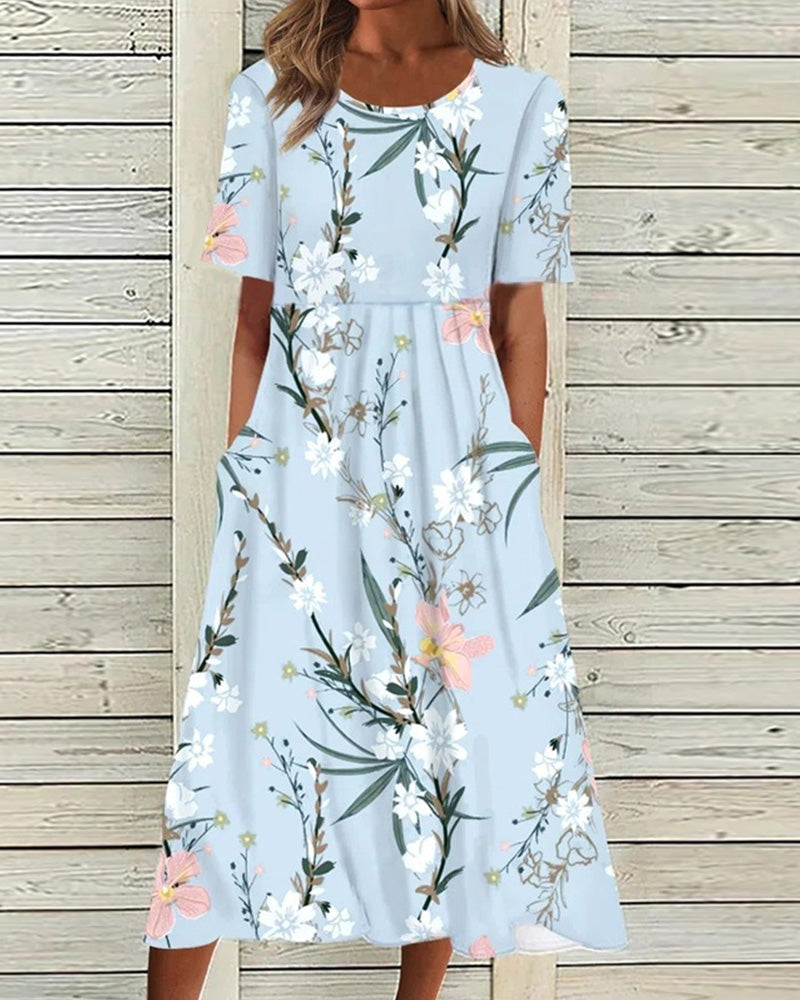 Gisela – Floral Printed Summer Dress - Image 1
