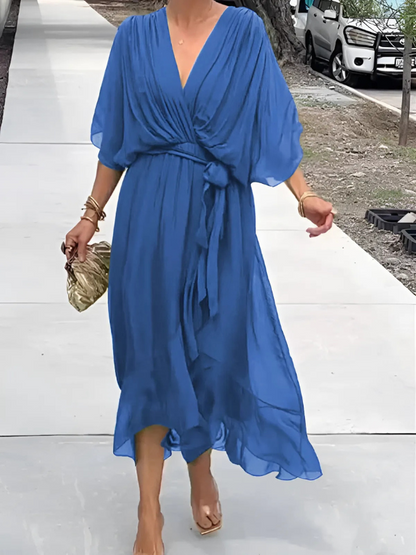 Vanessa – Women Elegant Wrap Dress - Image 3