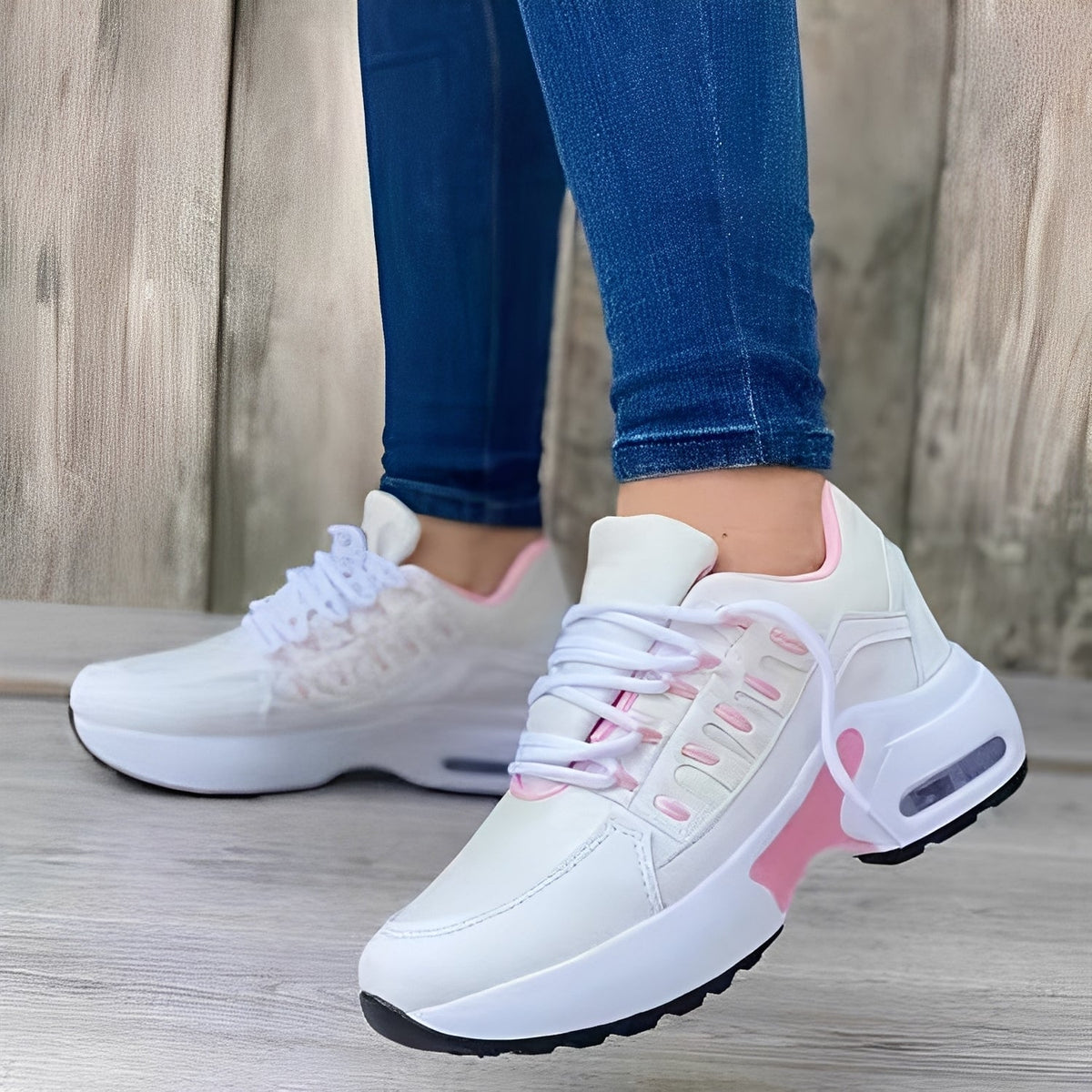 Aero – Buty sportowe damskie sneakersy na platformie