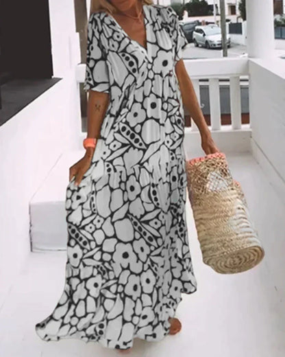 Karin – Women Floral Print Maxi Dress - Image 4