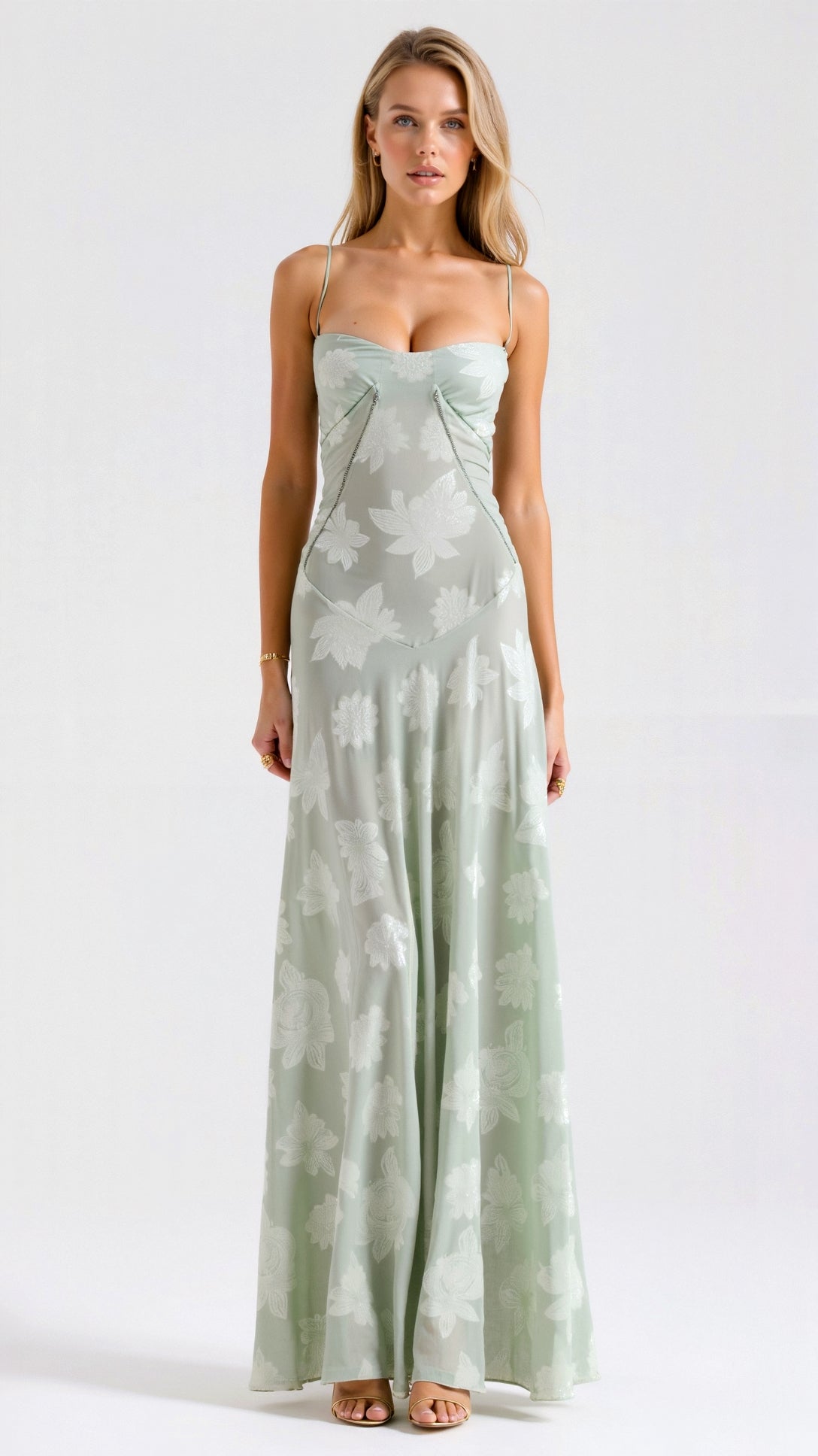 Antonia – Women Floral Print Wedding Guest Dress - Image 7