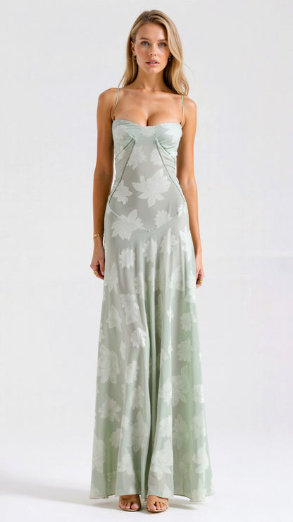 Antonia – Women Floral Print Wedding Guest Dress - Image 7