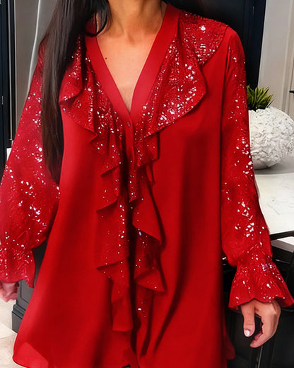 Sarah – Elegant Ruffled Blouse - Image 6
