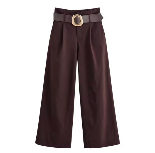 Julia – High-Waisted Wide-Leg Trousers - Image 1