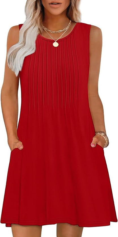 Mila – Round Neck Sleeveless Dress - Image 11