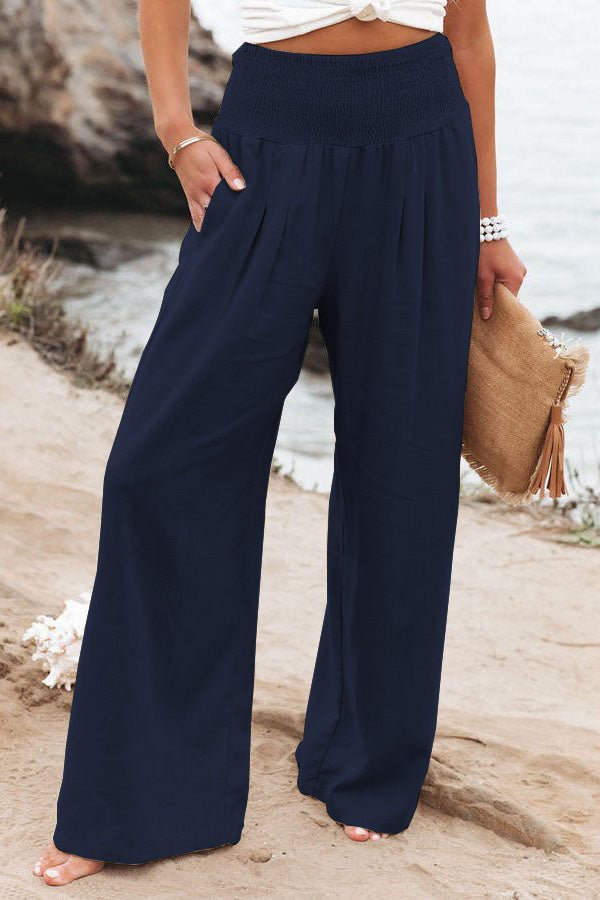 Daniela – Women Pocketed Smocked Pants - Image 28