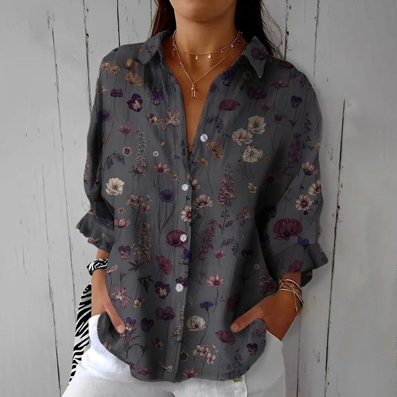 Nadine – Women Floral Print Blouse - Image 1