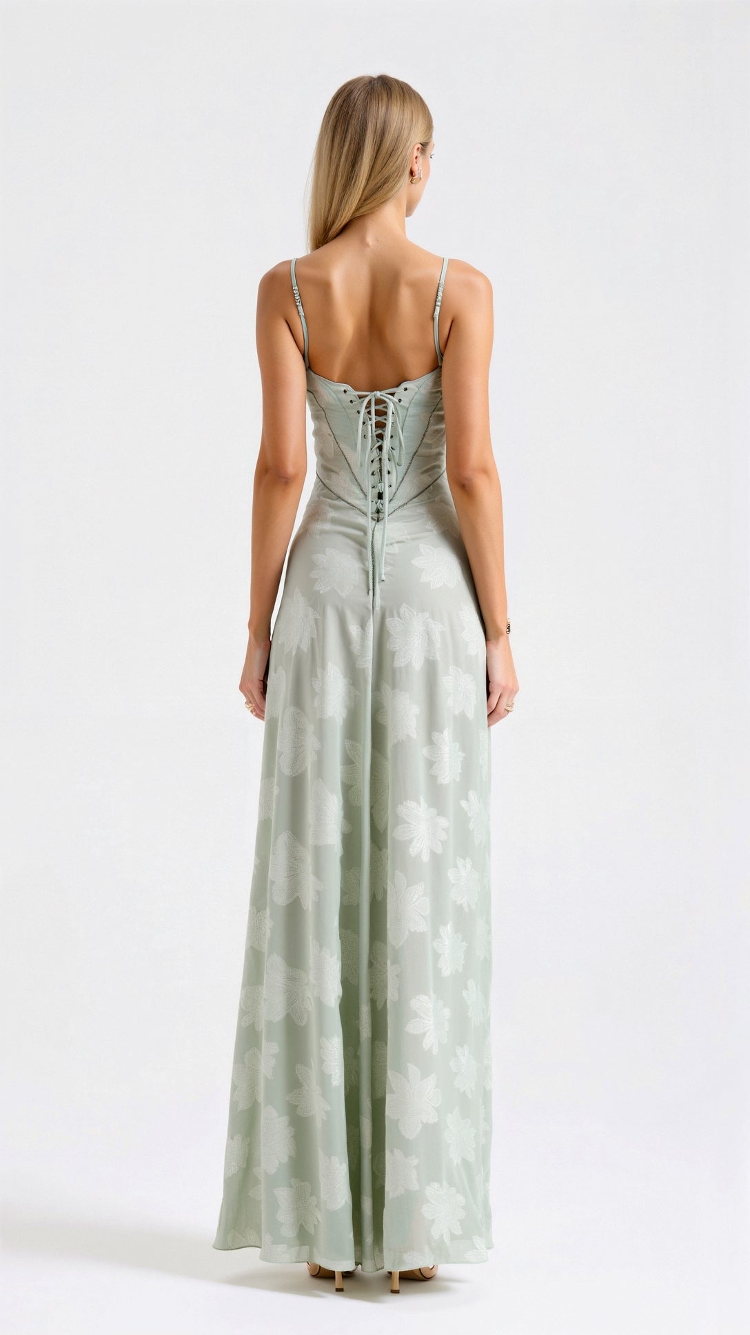 Antonia – Women Floral Print Wedding Guest Dress - Image 8
