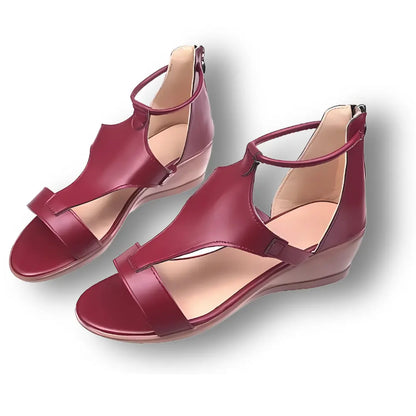 Lucía – Damskie sandały ortopedyczne na koturnie