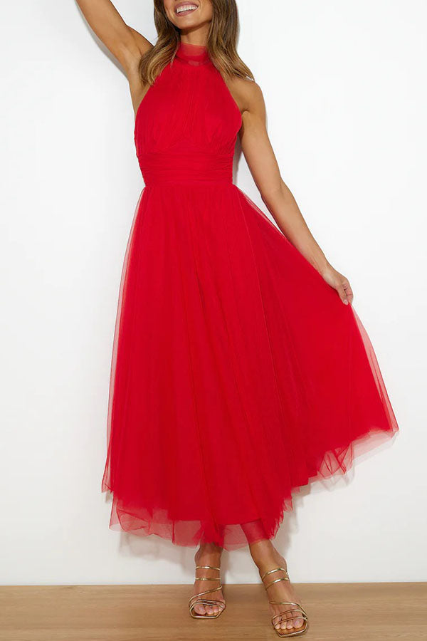 Theresa – Women Elegant Halter Neck Dress - Image 34