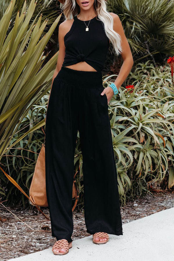 Daniela – Women Pocketed Smocked Pants - Image 8