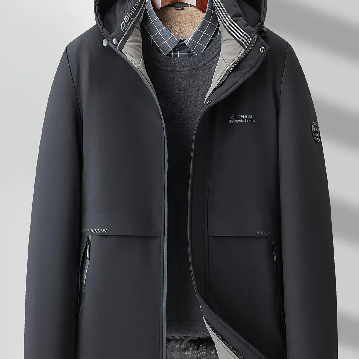Daniel – Techniczna zimowa parka męska z kapturem o nowoczesnym kroju
