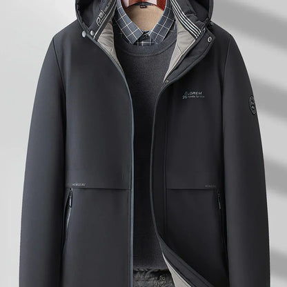 Daniel – Techniczna zimowa parka męska z kapturem o nowoczesnym kroju