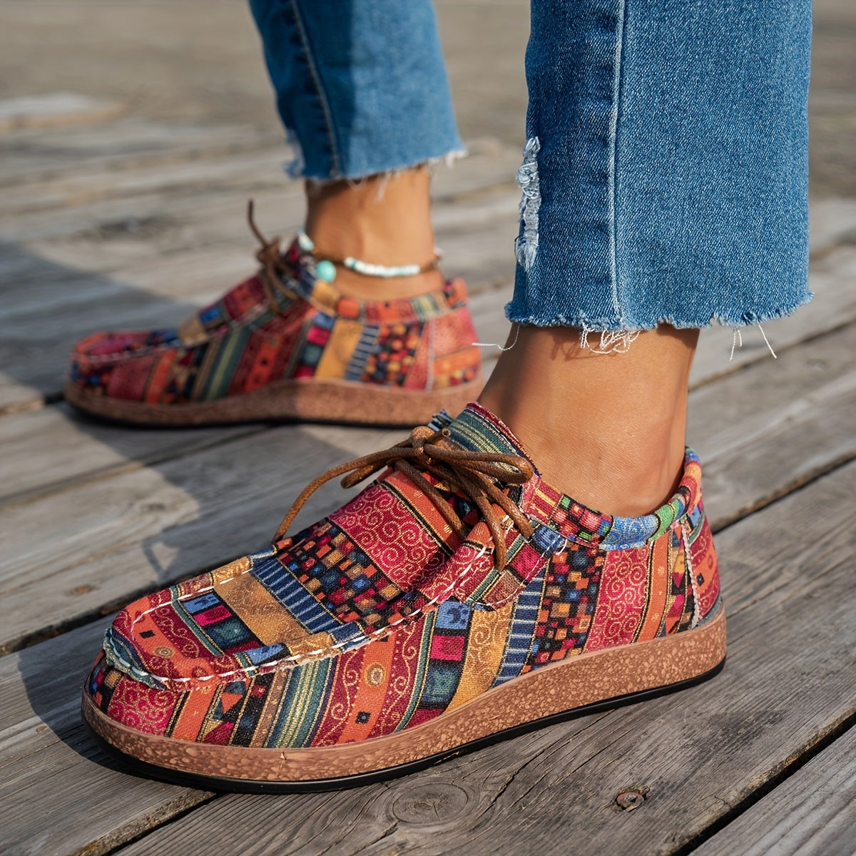 Ava – Women Vibrant Patchwork Sneaker - Image 6