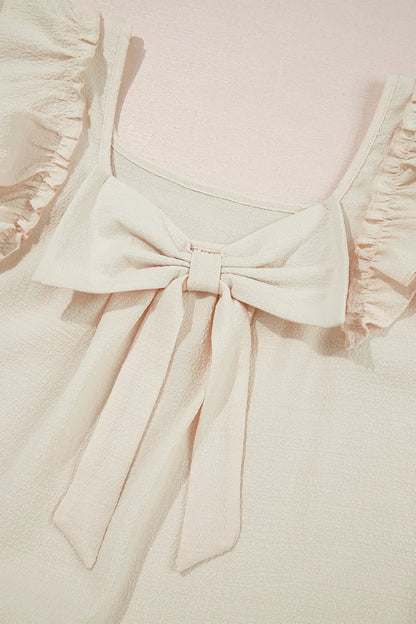 Luisa – Ruffled Cap Sleeve Blouse - Image 10