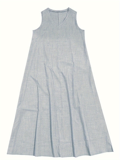 Marie – Elegant Women's Linen Maxi Dress for Women - Image 7