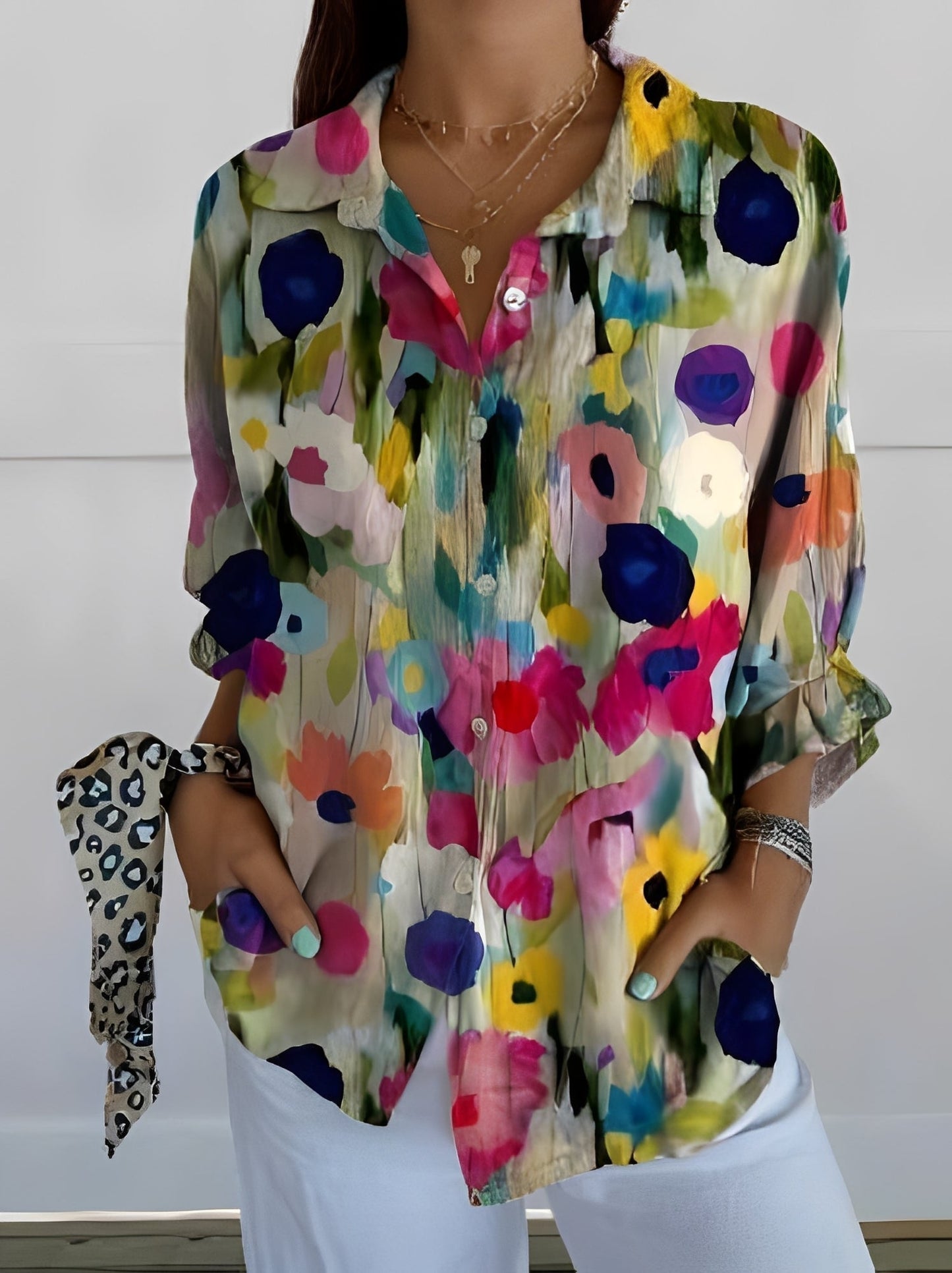 María – Stylowa Artystyczna Bluzka Damska