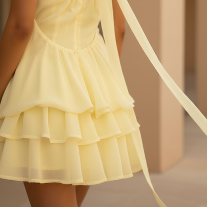 Lea – Elegant Mini Dress Women Party - Image 6