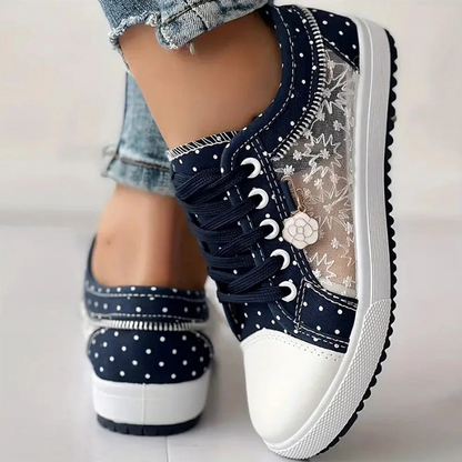 Lola – Women Casual Lace-Up Sneakers - Image 9