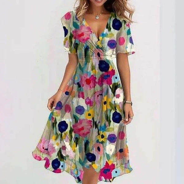 Cornelia – Women Floral Print Midi Dress - Image 3