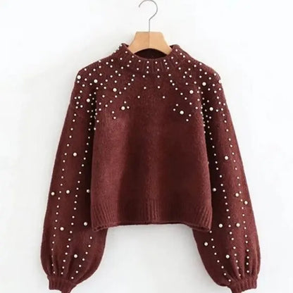 Lieselotte – Women Pearl Detail Sweater - Image 15