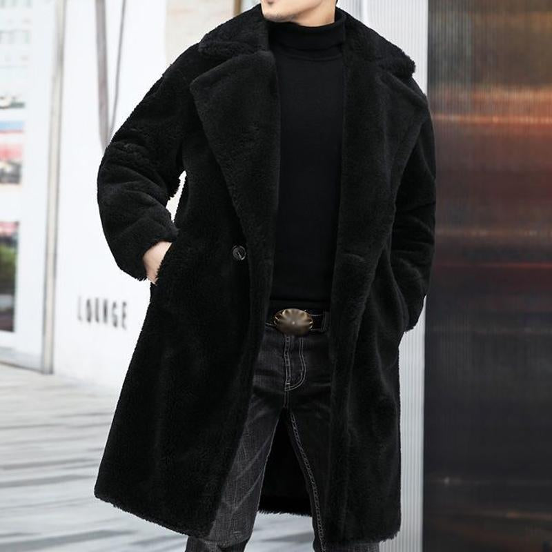 Noah – Elegancki płaszcz męski z miękkiej faktury o klasycznym kroju