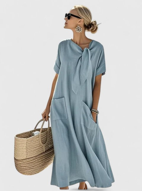 Christina – Women Casual Loose with Pockets Dress - Image 1