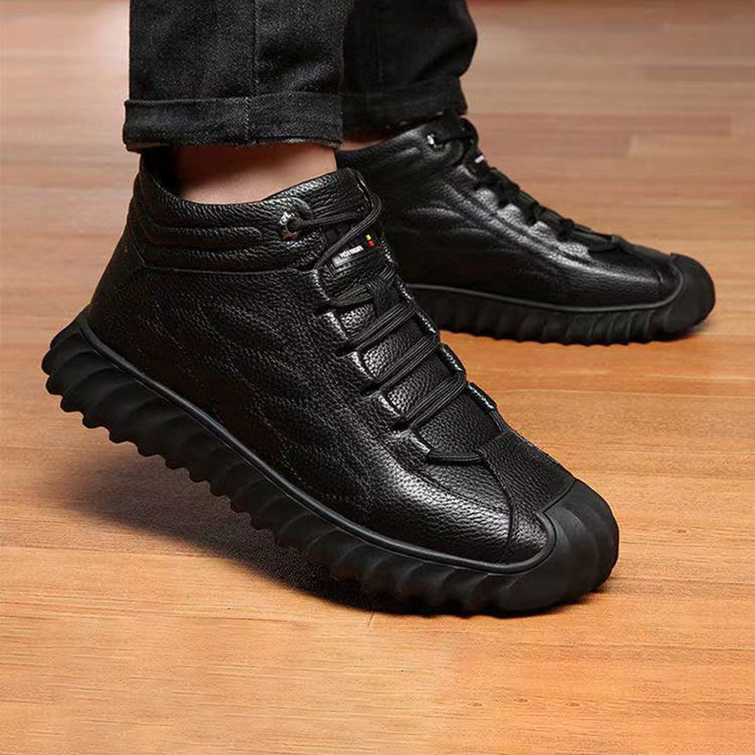 Kamil – Ocieplane skórzane sneakersy dla mężczyzn