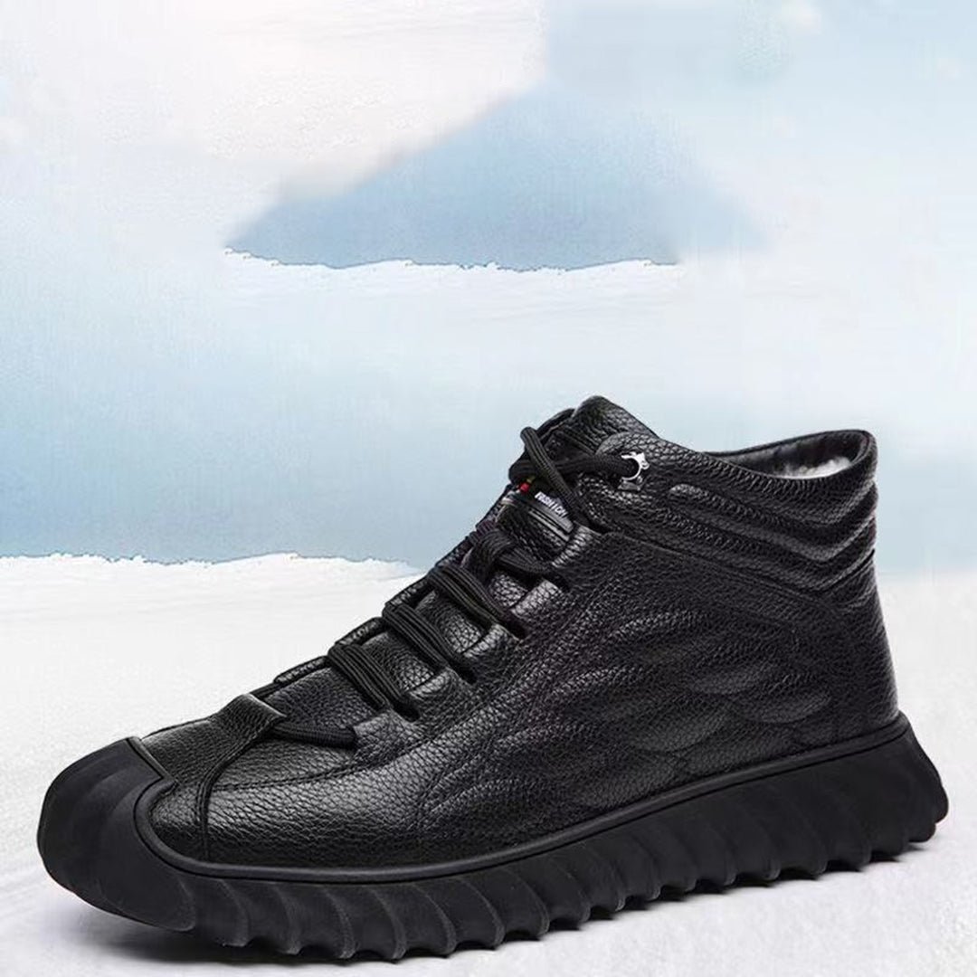 Kamil – Ocieplane skórzane sneakersy dla mężczyzn