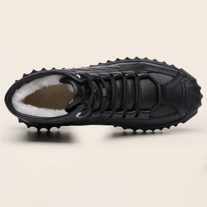 Kamil – Ocieplane skórzane sneakersy dla mężczyzn