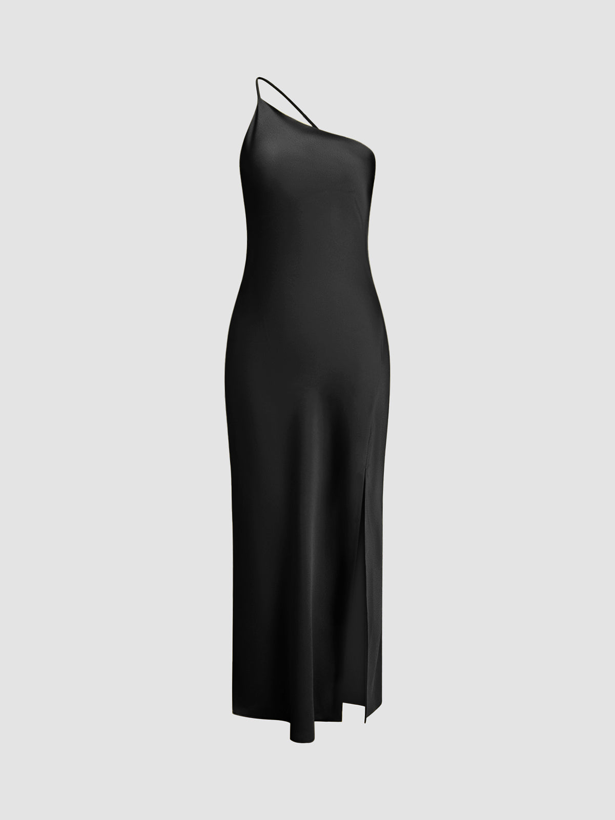 Monika – Moonlight Open Back Satin Slit Long Dress - Image 8