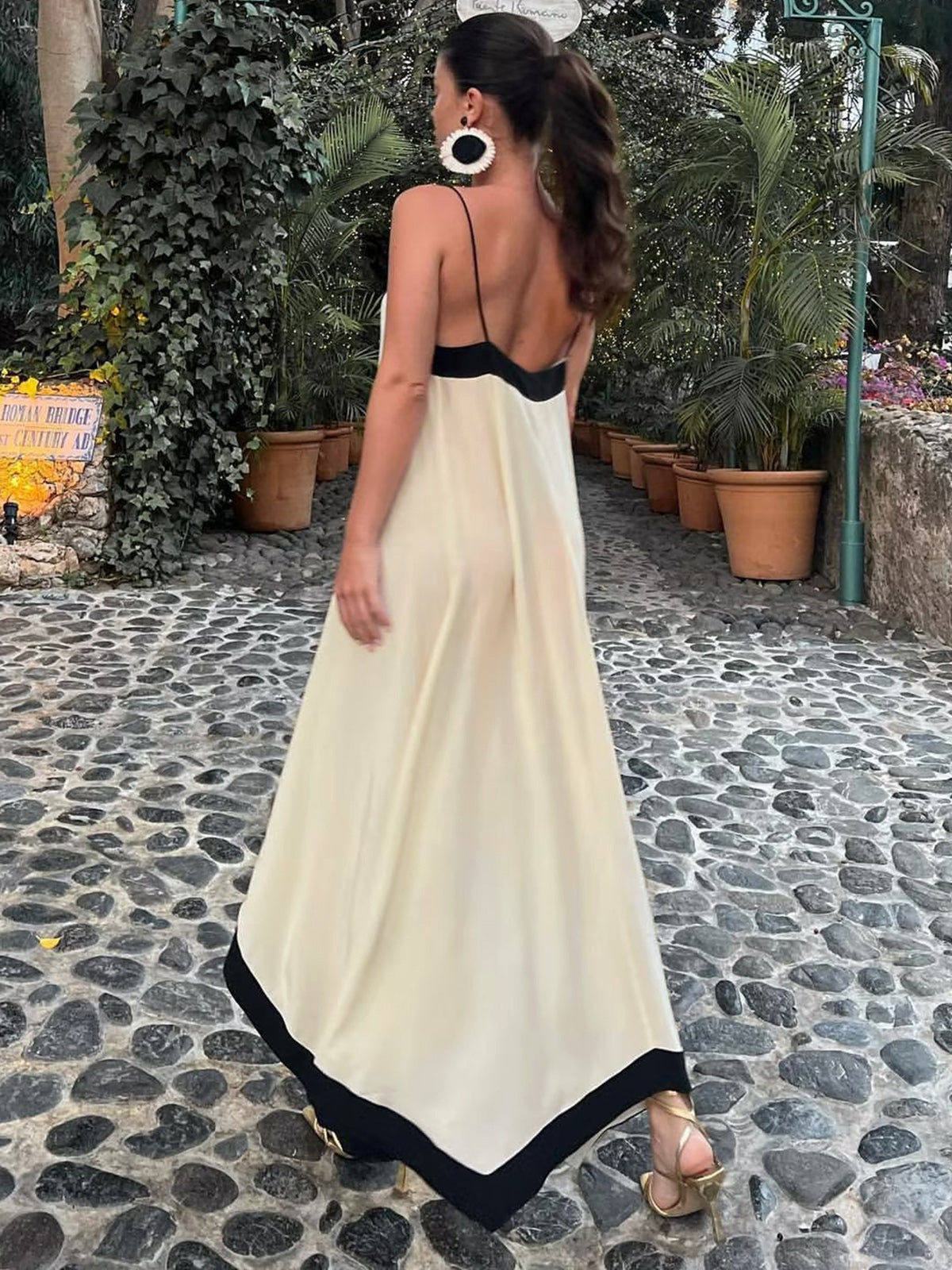 Clara – Sicily Old Money Aesthetics Slip Long Dress - Image 3