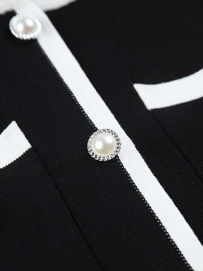 Johanna – Multi Pocket Button Sleeveless Short Sweater Dress - Image 6