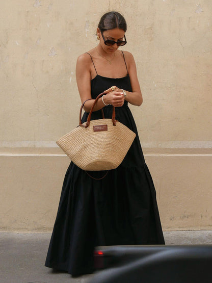 Mila – Solid Backless Long Dress - Image 3