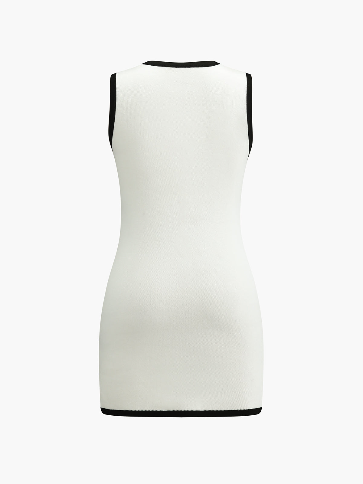 Johanna – Multi Pocket Button Sleeveless Short Sweater Dress - Image 8