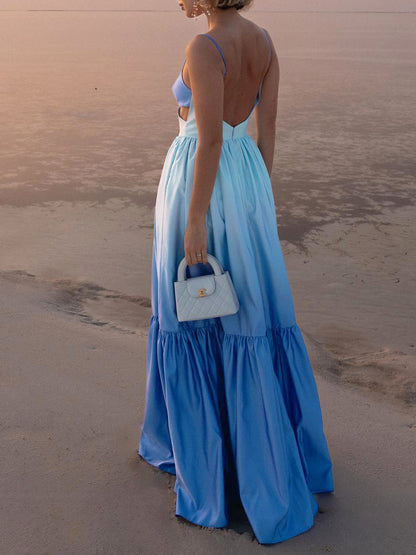 Mila – Backless Cutout Cami Long Dress - Image 3
