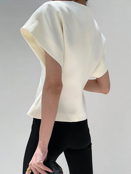 Ingrid – Trendy V-Neck Button Down Blouse - Image 5