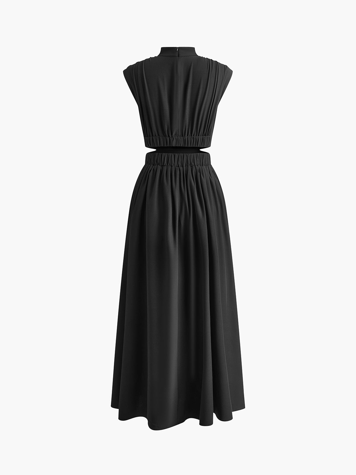 Hannah – Mock Neck Cut Out Long Dress - Image 11