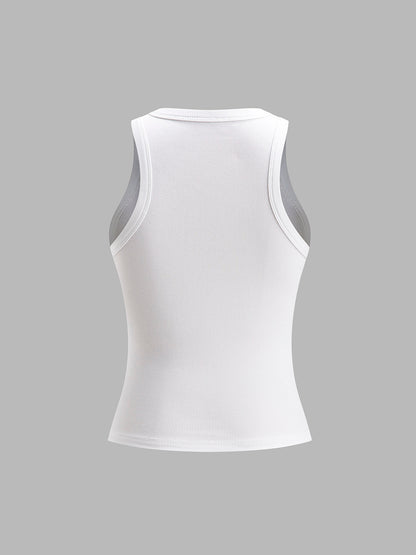 Sarah – Ribbed Crop Tank Top - Image 4