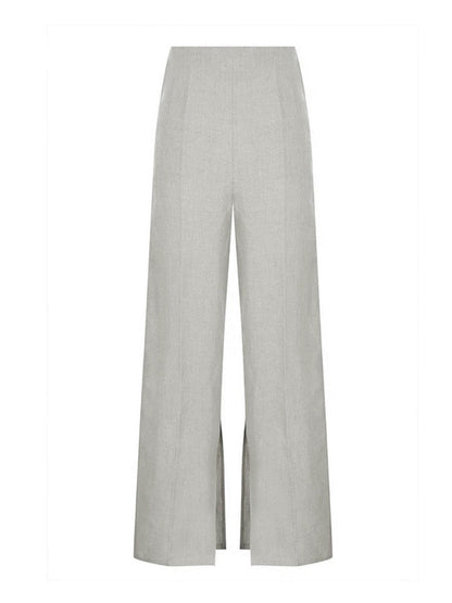 Irina – Button Split Sleeveless Pants Set - Image 5