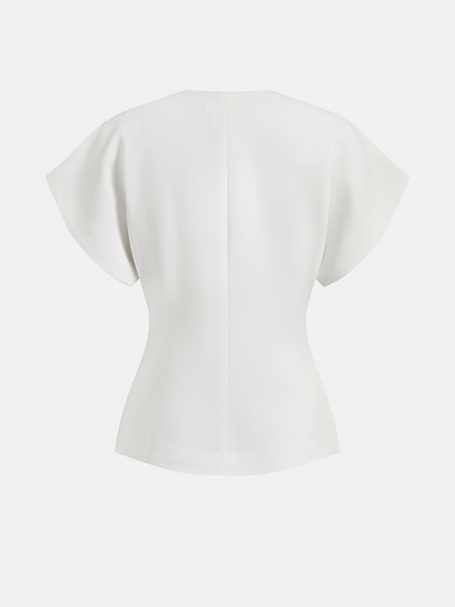 Ingrid – Trendy V-Neck Button Down Blouse - Image 7