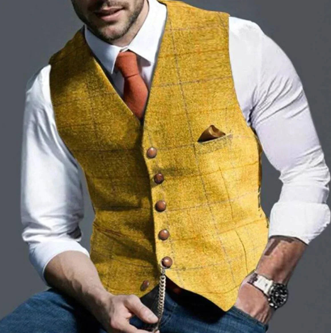 Leon – Męska kamizelka elegancka