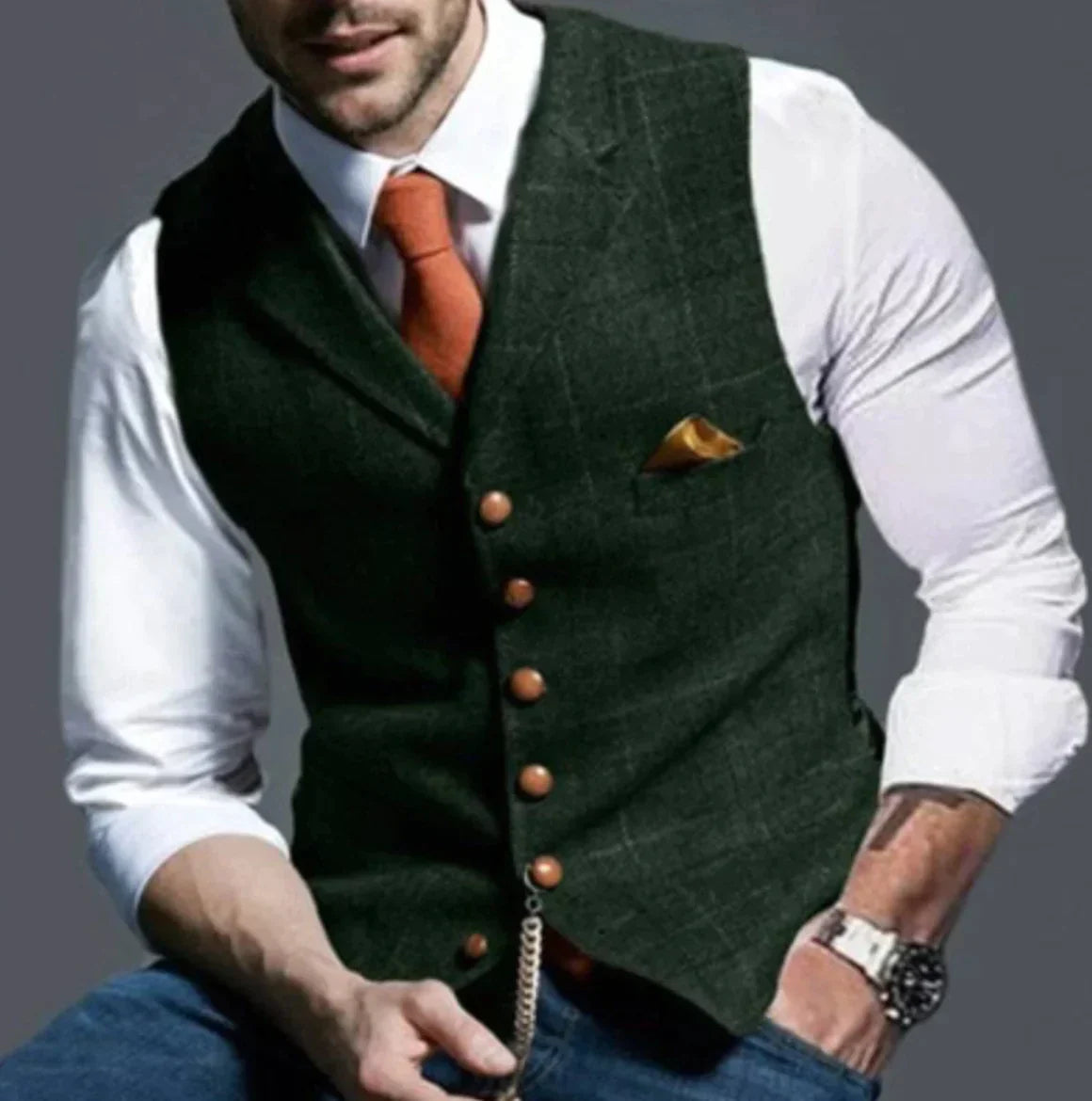 Leon – Męska kamizelka elegancka