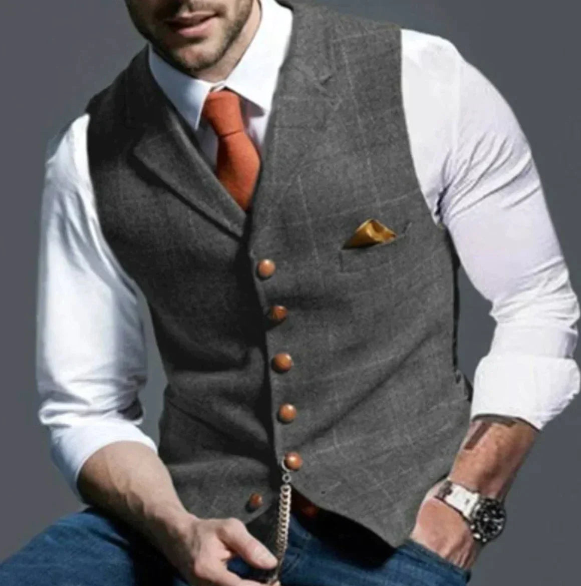 Leon – Męska kamizelka elegancka