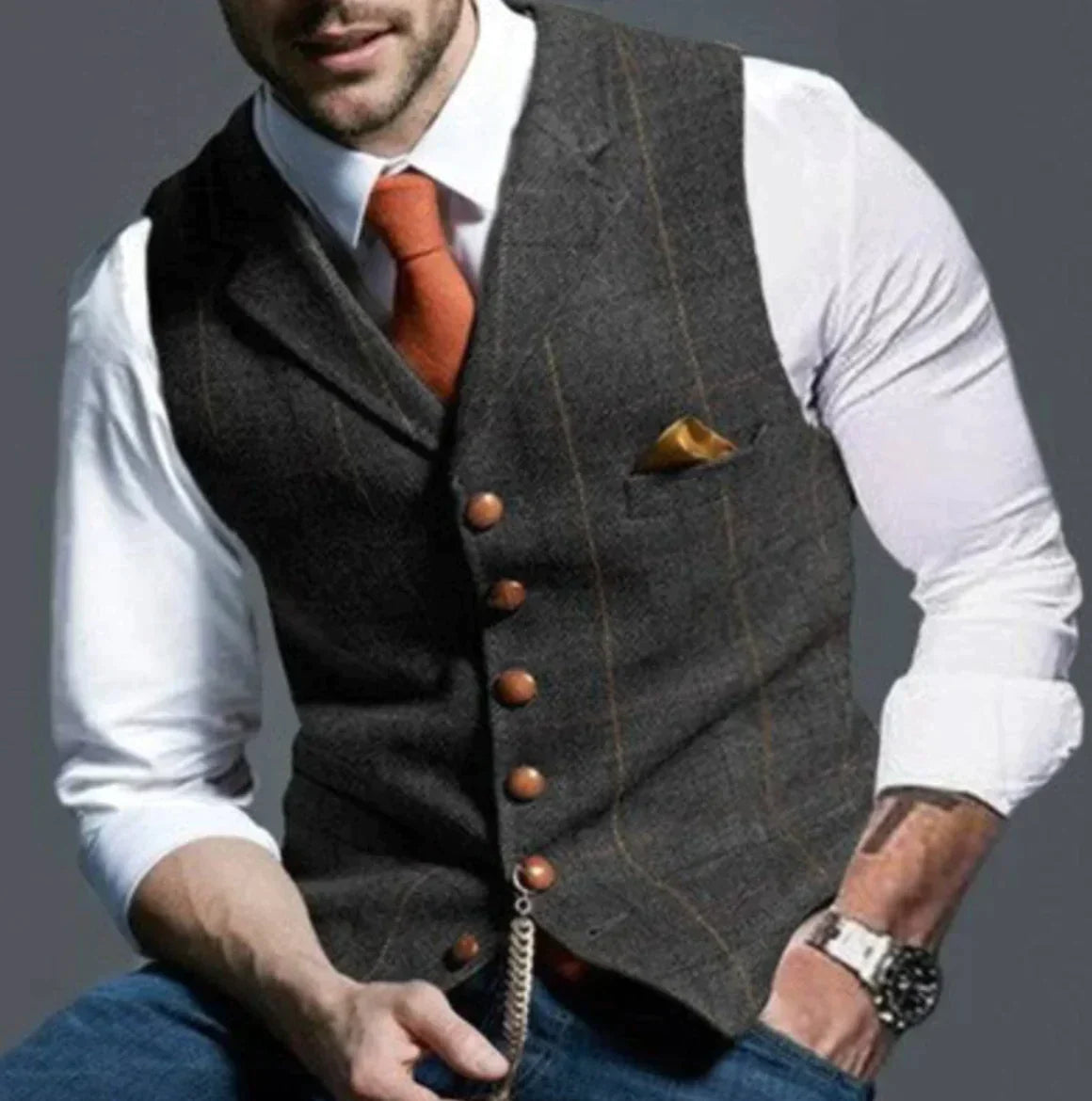 Leon – Męska kamizelka elegancka