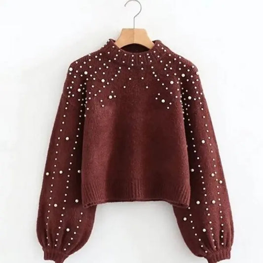 Lieselotte – Women Pearl Detail Sweater - Image 5