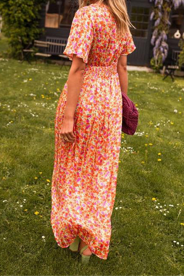 Maya – Floral V-neck Maxi Dress - Image 3