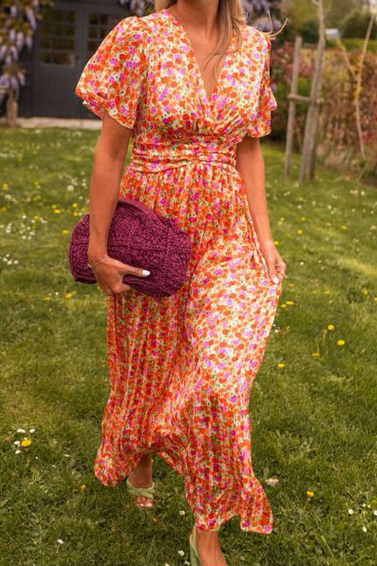 Maya – Floral V-neck Maxi Dress - Image 4