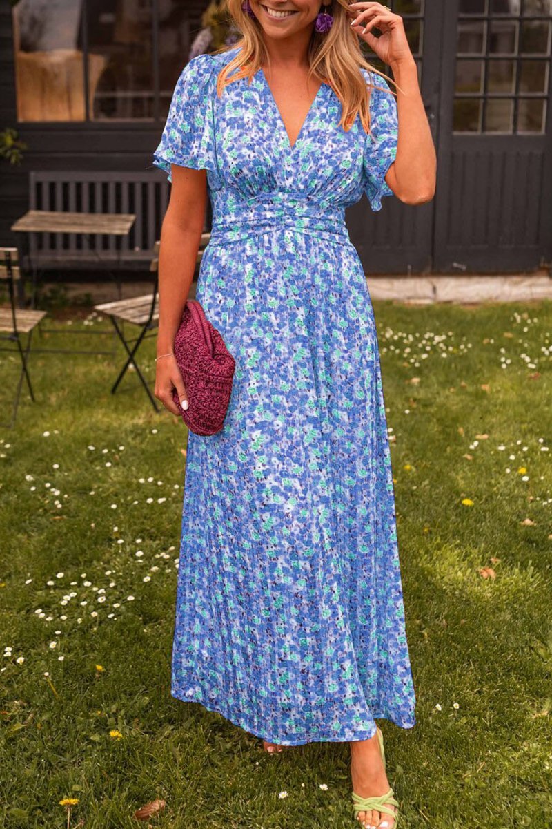 Maya – Floral V-neck Maxi Dress - Image 5